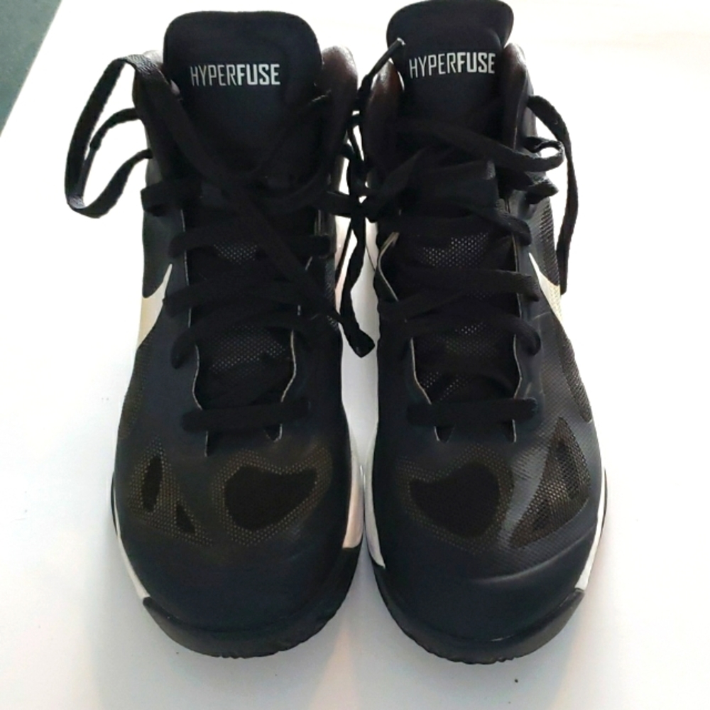 Nike HYPERFUSE TB Men's Basketball Shoes 525019 001, Black/White